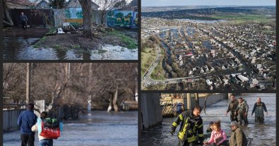 Photo – The flood destroyed the dam in Kramatorsk: 260 houses were flooded