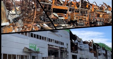 Фото – Знищення складу “Командор” під Києвом завдало колосальних екозбитків