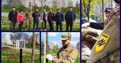 Photo – Cherry trees were planted in Kyiv to help the fighters of Azov