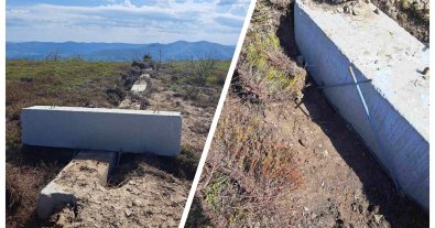 Photo – Wind power plants have damaged the ecosystem of the Polony ridge in Zakarpattia