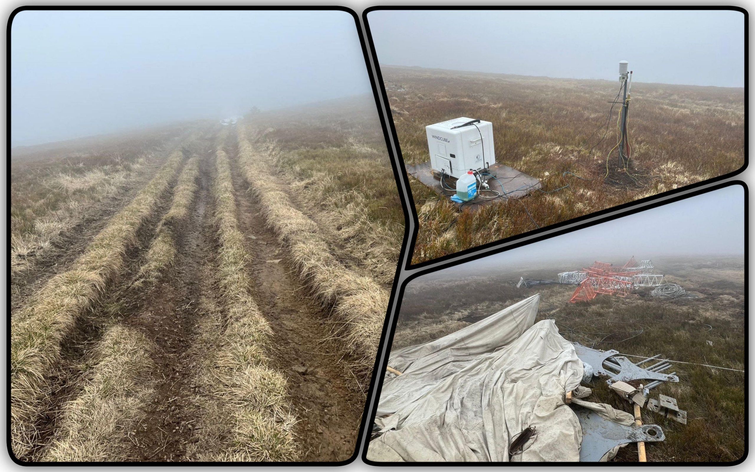 Photo – Wind energy workers have excavated mountain debris in Zakarpattia