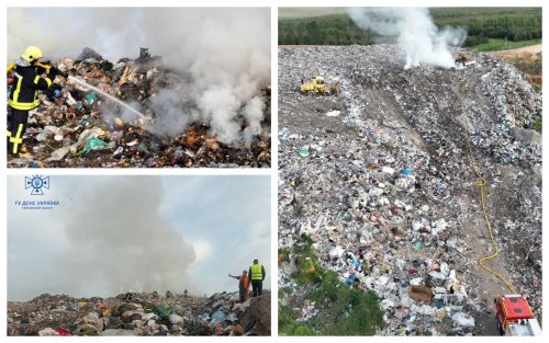 There was a fire at a landfill near Lutsk. Photo