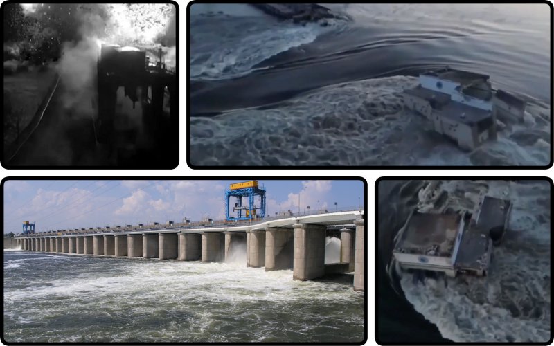 Российские оккупанты взорвали Каховскую ГЭС