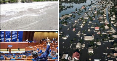 Фото – ПАРЄ визнала росію винною в екоциді через підрив Каховської ГЕС