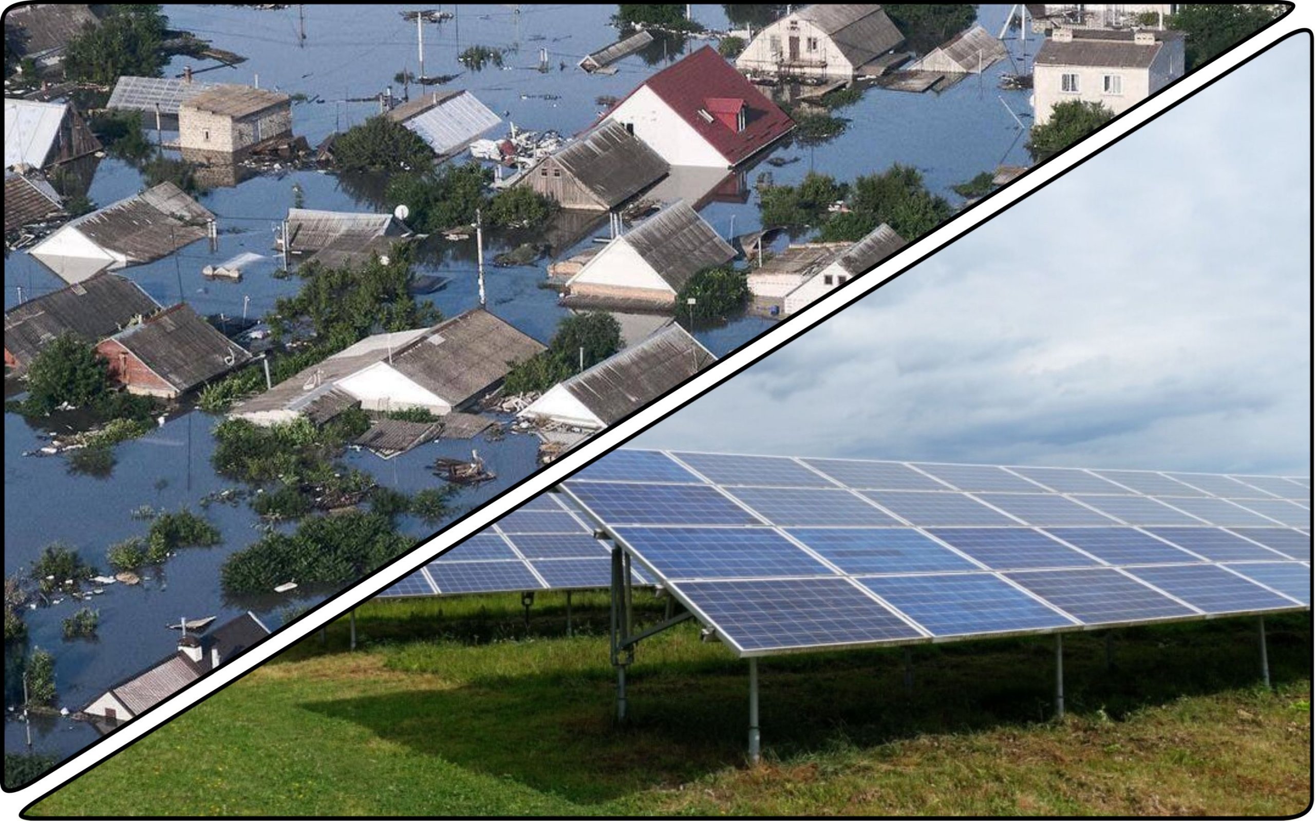 Photo – Two solar power plants were flooded in Mykolaiv region