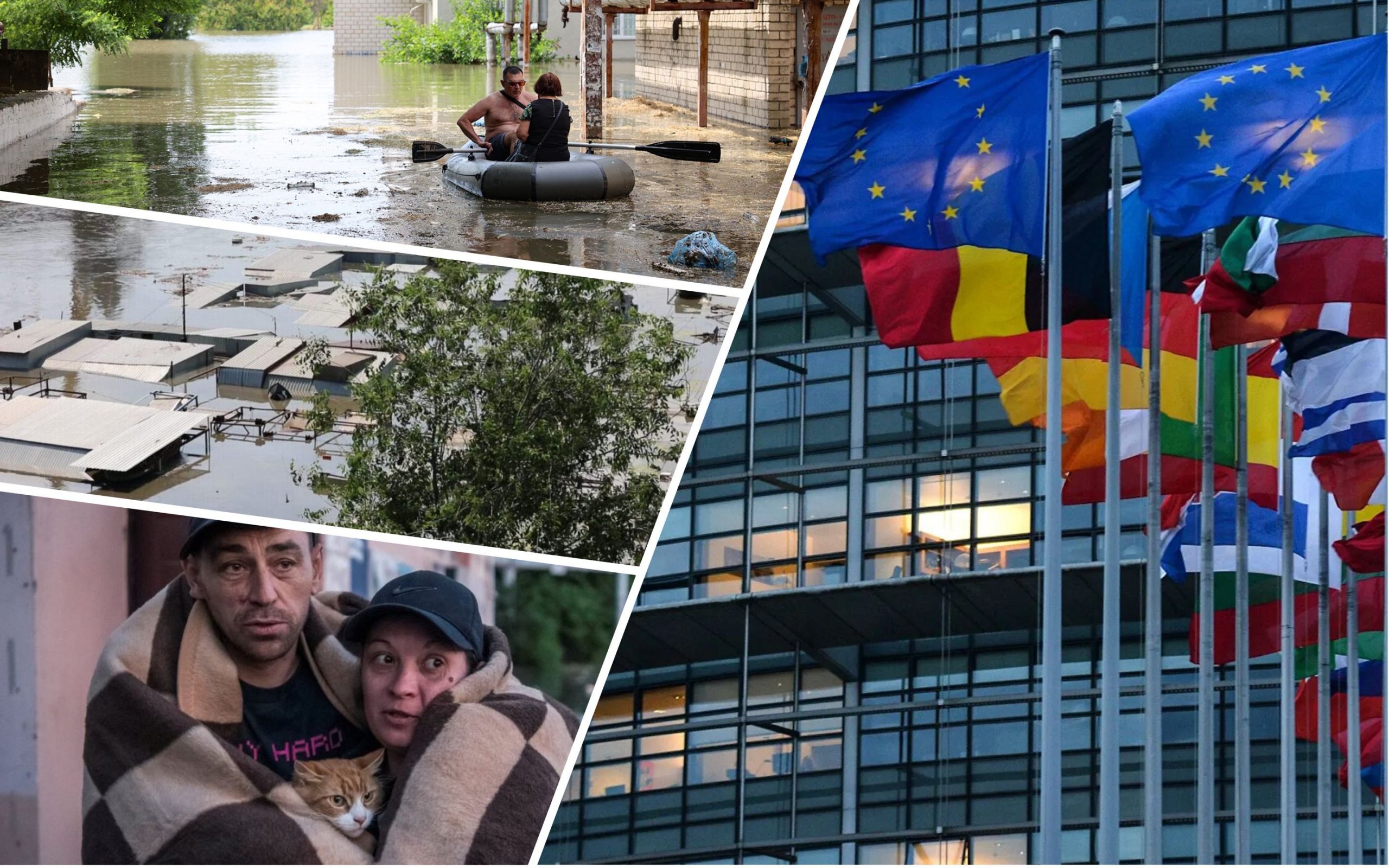 Photo – The European Parliament recognized the blowing up of the Kakhovska hydroelectric power station as a war crime of Russia
