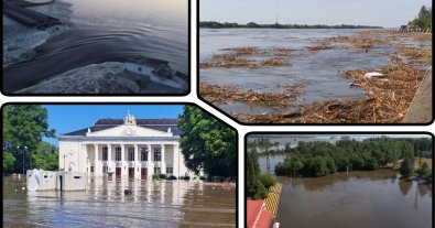 Фото – В реку Днепр попало 150 тонн машинного масла из Каховской ГЭС