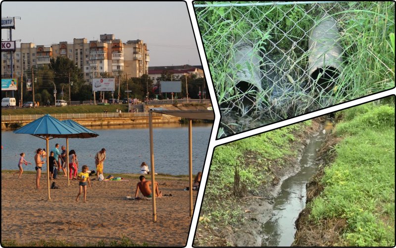 В Хмельницком канализационные стоки из микрорайона годами загрязняют Южный Буг