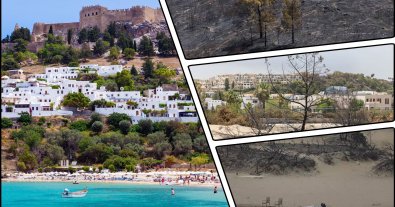 Photo – A forest fire burned the tourist island of Rhodes in Greece: residents sound the alarm