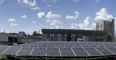 Photo – The SPP on the roof of the Kostopil glassworks reduced air emissions by dozens of tons