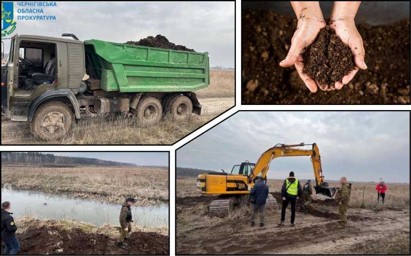 Officials from the Kyiv region were exposed in a large-scale peat extraction scheme