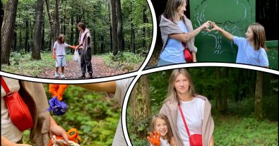Photo – A family cleans up garbage on an eco-trail every day in Volyn