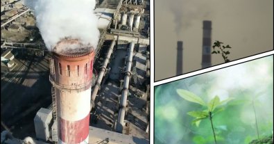 Photo – Cement plant was allowed to burn waste near residential areas in the Rivne region