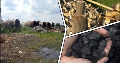 Фото – На Хмельниччине предприниматель выжигал древесный уголь на фермерских землях