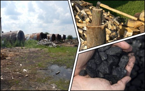 An entrepreneur burned charcoal on farm land in Khmelnytskyi region