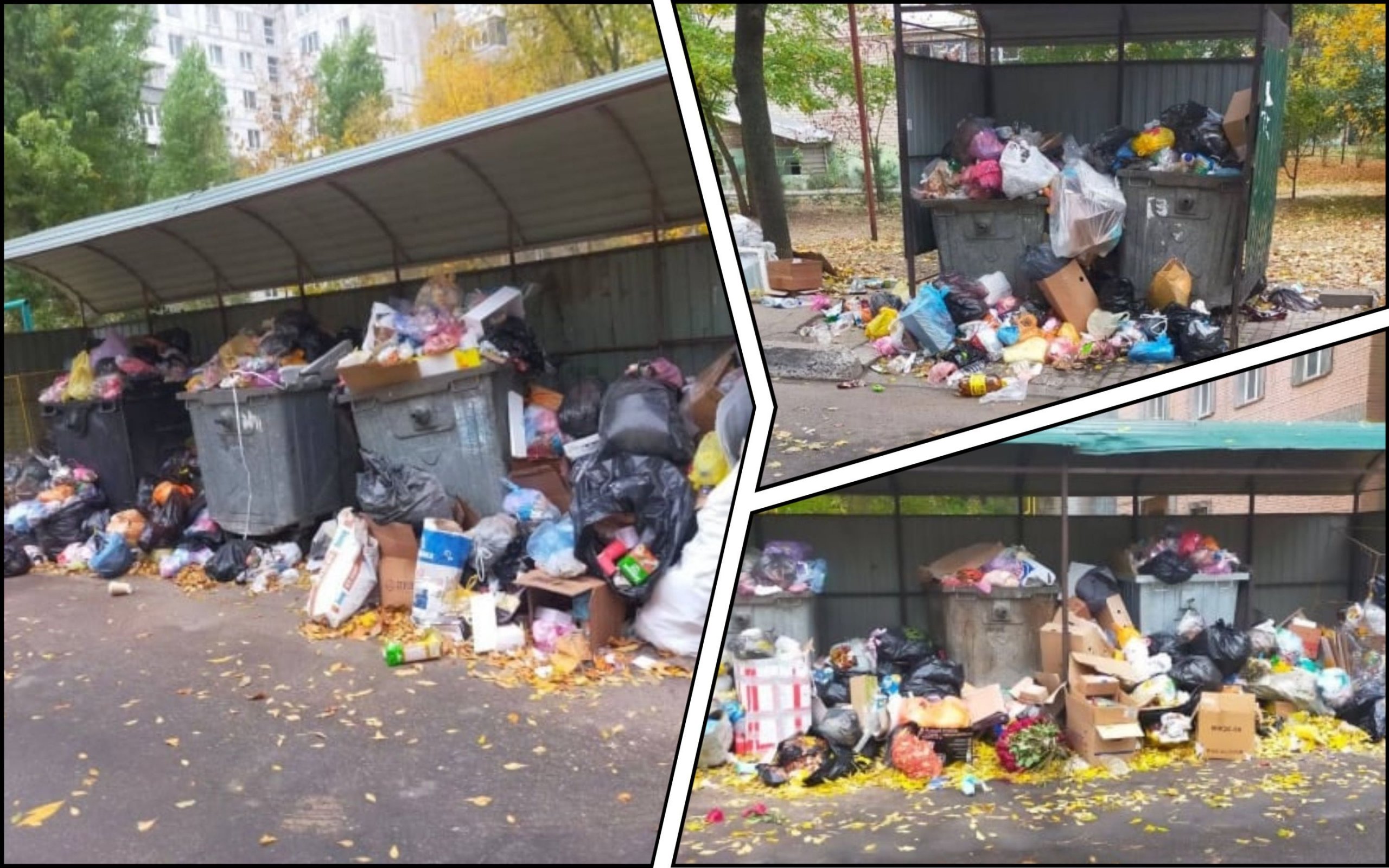 Фото – Оккупированный Мелитополь утопает в мусоре: россияне бездействуют