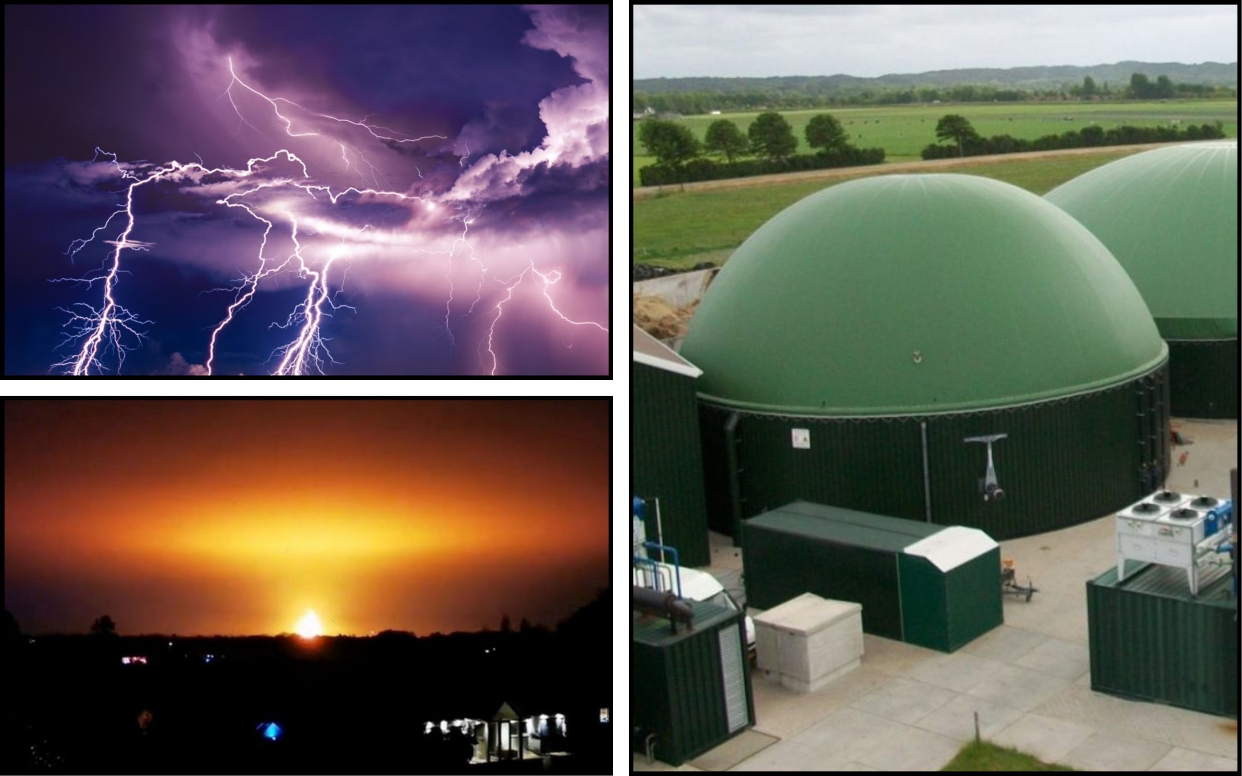 Photo – Lightning blew up a biogas plant in Great Britain