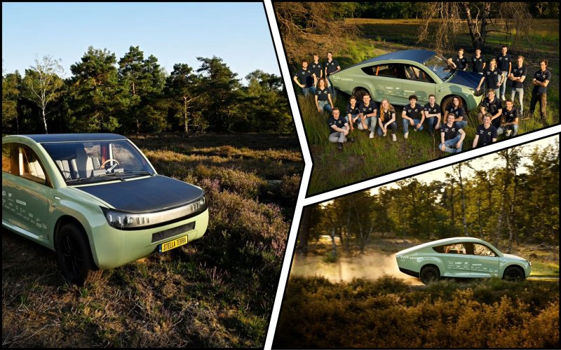 Students have created an SUV that runs entirely on solar energy in the Netherlands