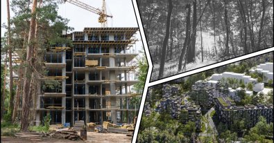 Фото – От Киевсовета требуют остановить строительство ЖК на 18 га заповедного леса