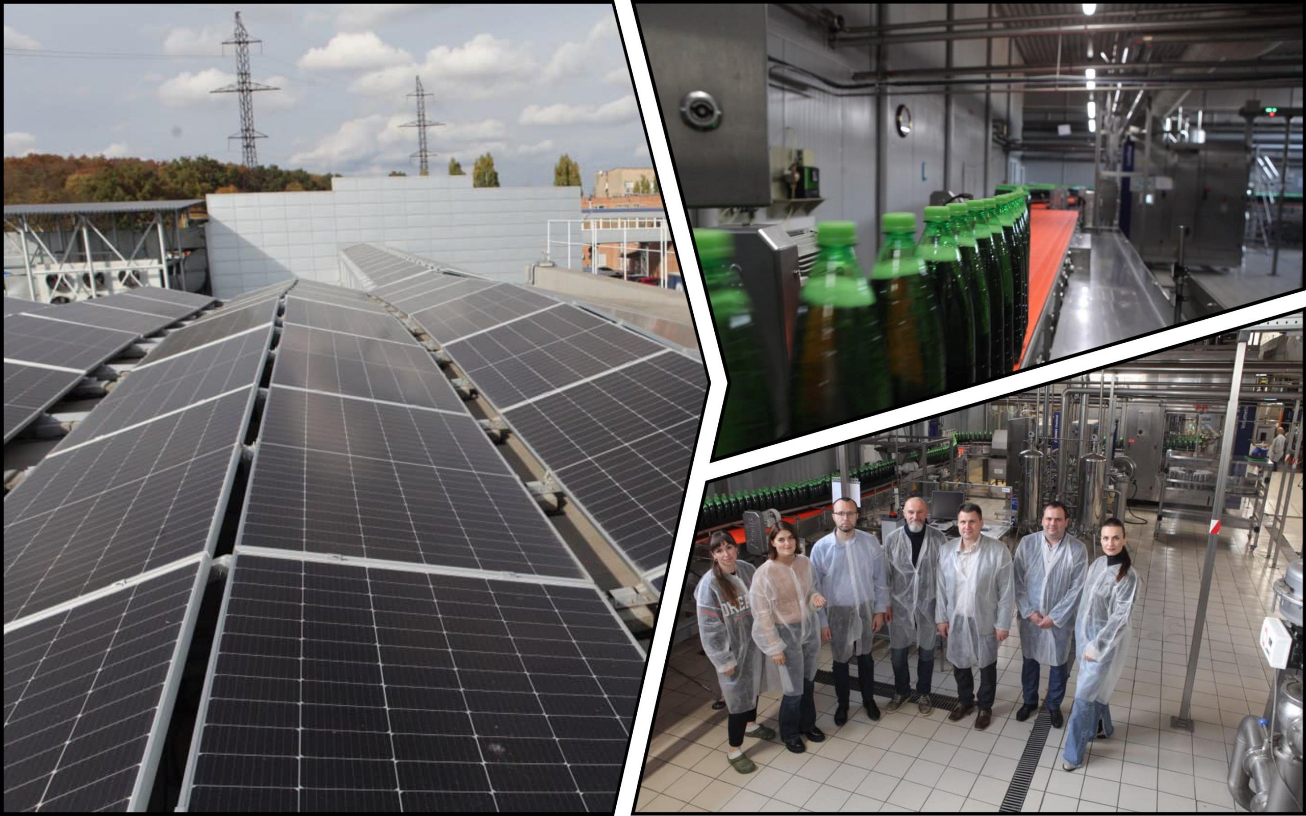 Photo – A 1,230 kW SPP was installed at the carbonated water plant in Vinnytsia