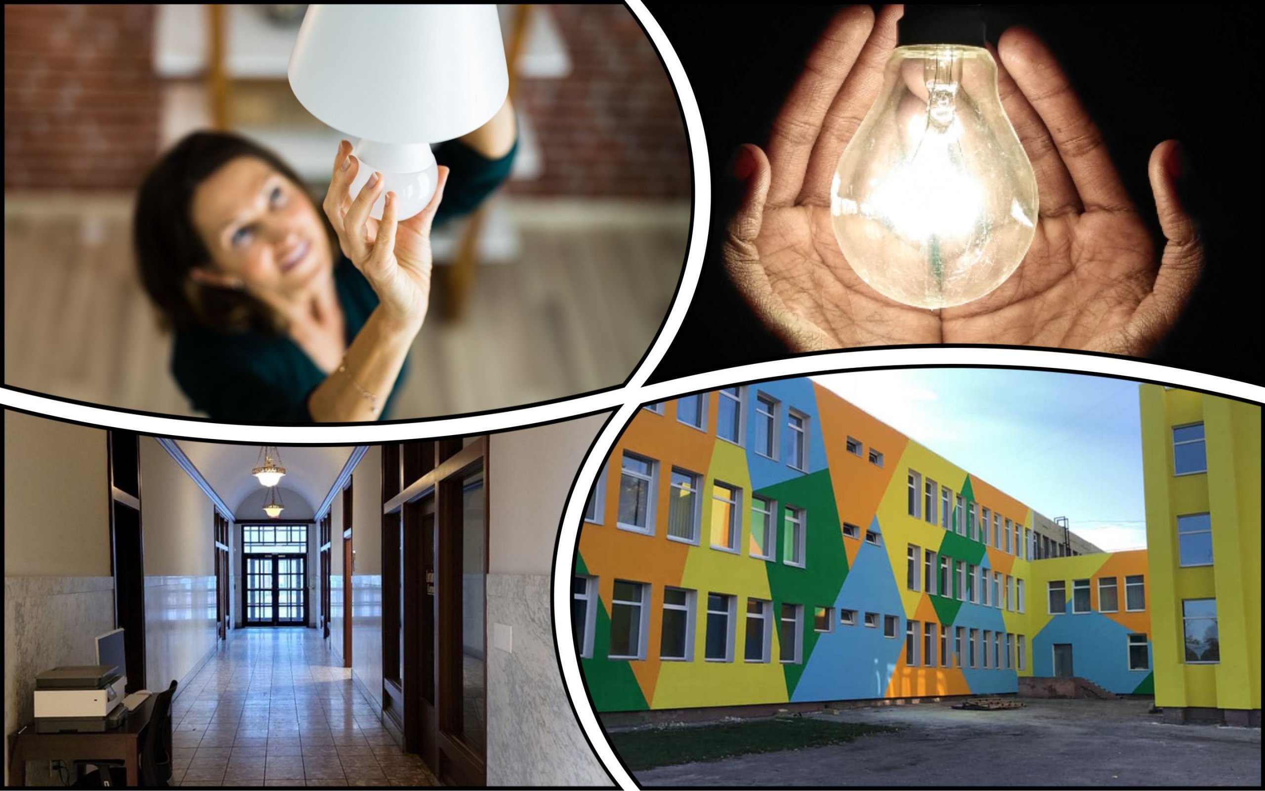 Photo – Schools, hospitals and condominiums were replaced with 1 million old lamps with LEDs in Ukraine