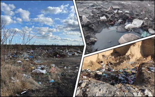 6 large-scale landfills were discovered near Odessa. Photo