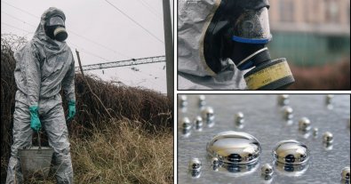 Фото – У Києві біля залізниці викинули 20 кг ртуті