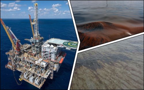 В Мексиканском заливе произошел разлив 26 000 баррелей нефти
