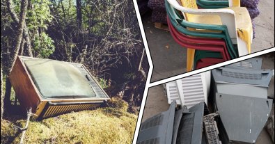 Фото – В Полтаві почали приймати за гроші частини старих телевізорів та пластикові меблі