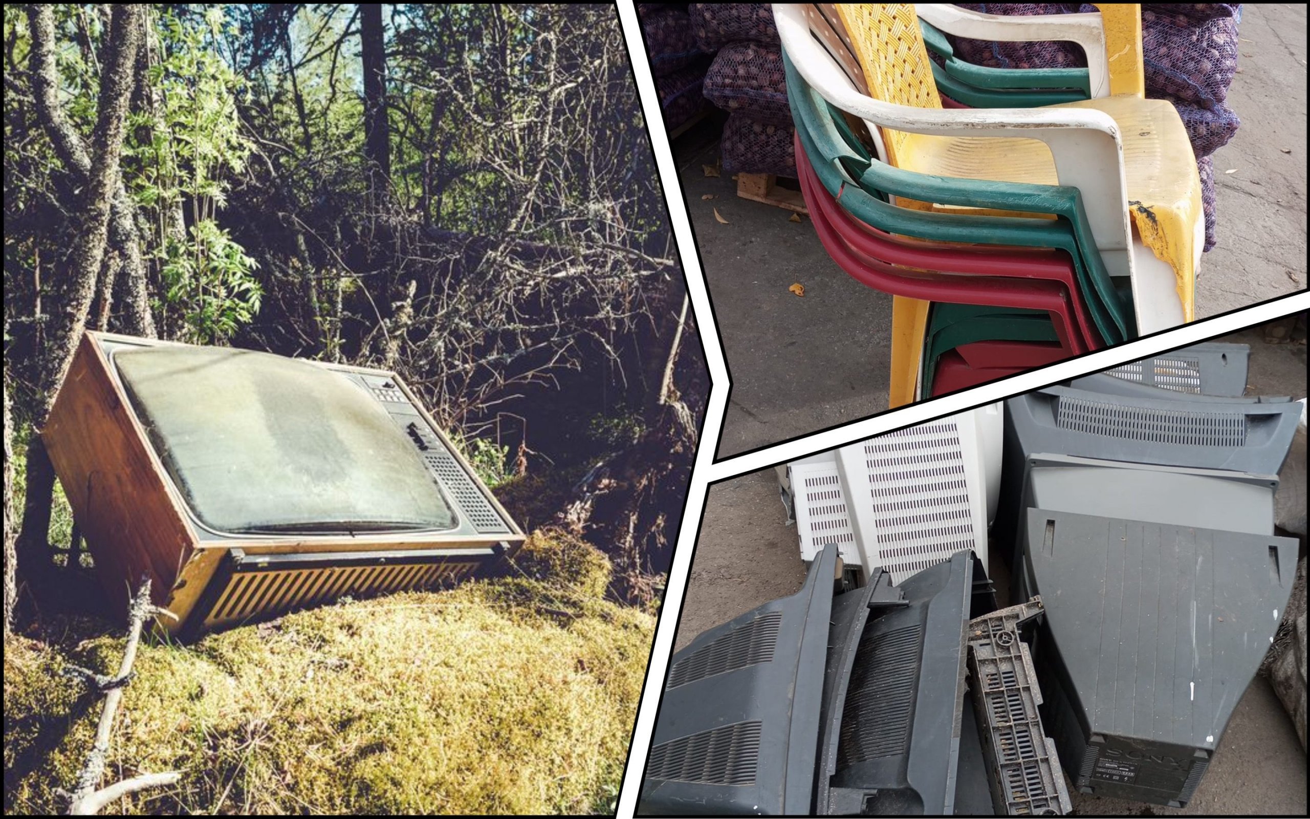 Photo – Parts of old TVs and plastic furniture began to be accepted for money in Poltava