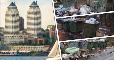 Фото – Переповнені баки та стихійні звалища: Дніпро продовжує потопати у смітті. Фото