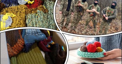 Фото – В Украине начали собирать ненужную пряжу, чтобы согреть военных
