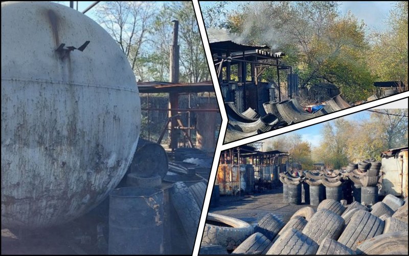 Smoke from artisanal furnaces for burning rubber poisoned the air in Zaporizhzhia