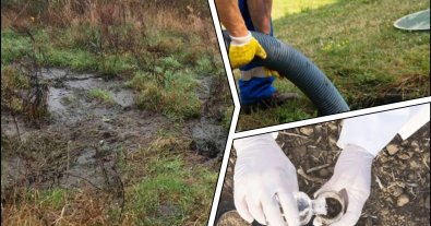Photo – An entrepreneur was caught red-handed draining sewage from cesspools in Chernihiv region