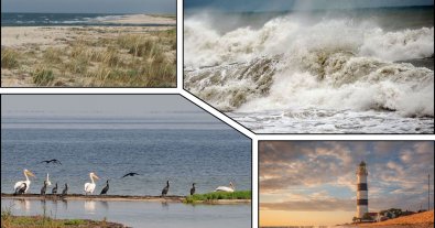 Фото – Шторм в Черном море смыл Джарилгацкую и Тендровскую косы