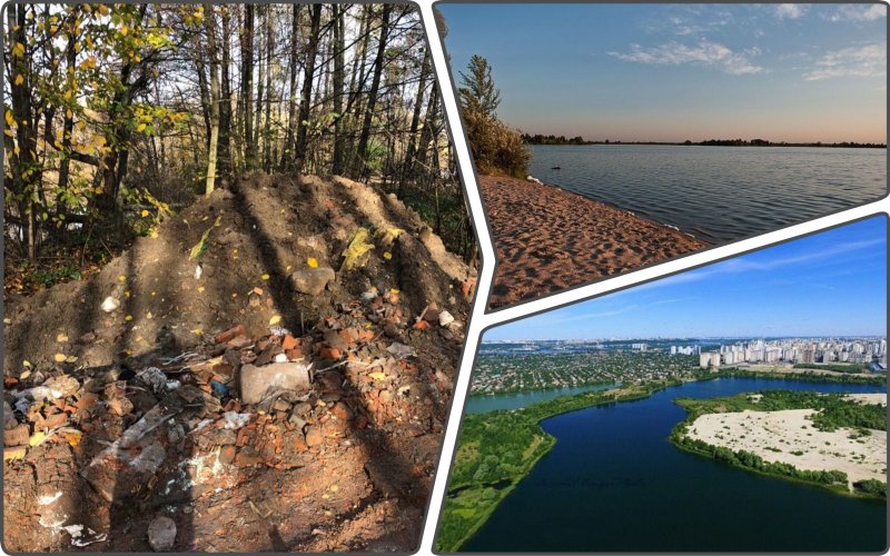 Construction waste dump was set up on a protected lake in Kyiv