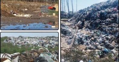 Photo – An unfit landfill where garbage had been dumped for years was inspected in Kyiv region
