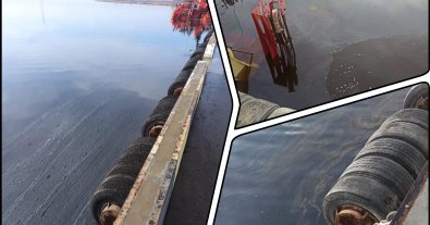 Фото – В водах Николаевского порта содержание нефти после аварии зашкаливало в 16 раз