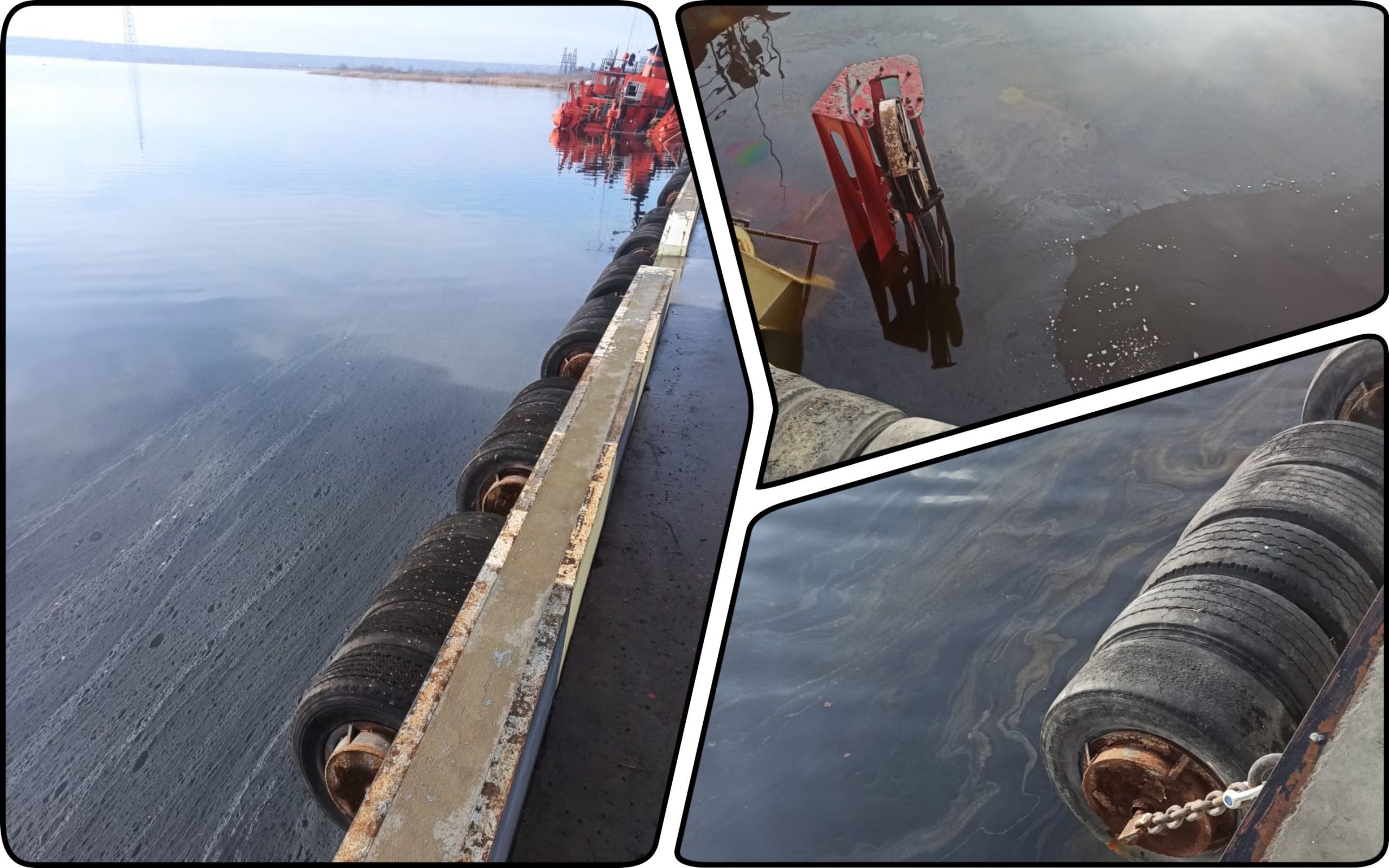 Photo – The oil content in the waters of the Mykolaiv port after the accident was 16 times higher