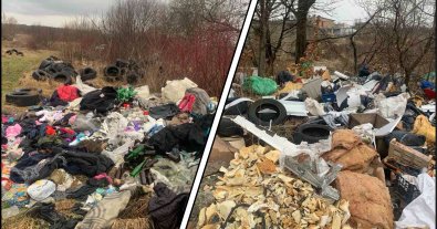 Фото – У Львові пустирі перетворили на звалище з автомобільних шин, пластику та іншого непотребу