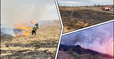 Фото – На Львівщині почався сезон спалювання сухостою: за день загасили 10 пожеж