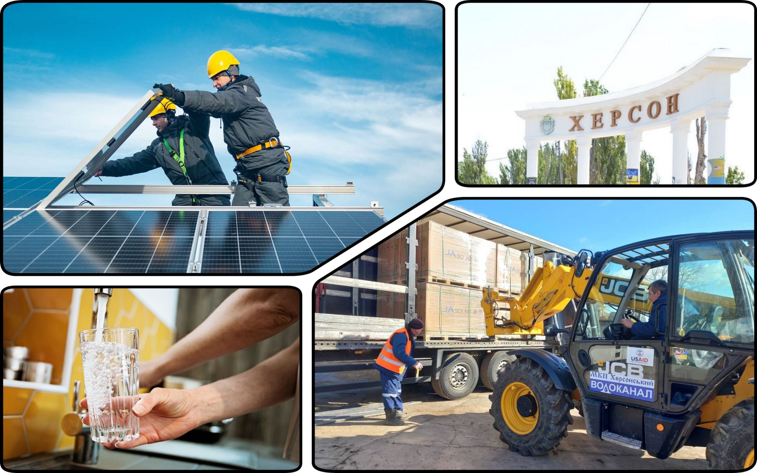 Photo – Kherson receives 900 humanitarian solar panels for water utility