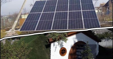 Фото – У Гостомелі школу обладнають сонячними панелями за гроші Greenpeace