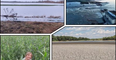 Фото – У Каховське водосховище повернулася вода. Супутникові знімки