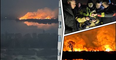 Фото – У Києві загорівся екопарк "Осокорки". Фото та відео з місця