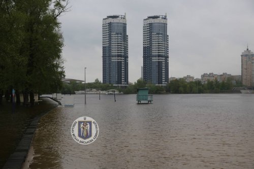 Parks in Kyiv's Dniprovskyi district flooded. Photo.