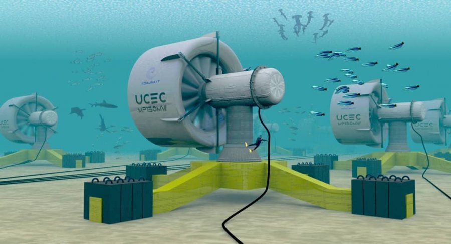 Компанія TidalWatt розробила підводні турбіни, які у 60 разів потужніші за вітряні. Відео