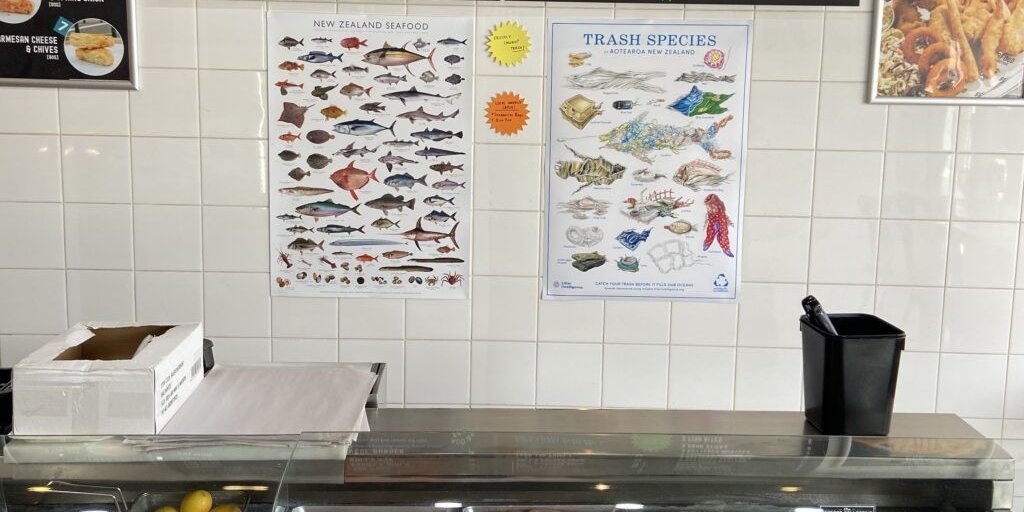 Photo – Socktopus and garbage fish: creatives made from garbage