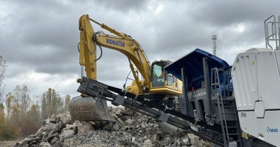 Фото – У Бородянці на Київщині розпочали екологічно переробляти будівельне сміття