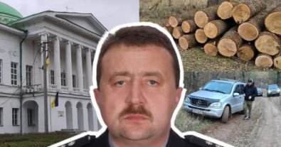 Photo – In Chernihiv Oblast, a police colonel "crushes" illegal logging, media reports
